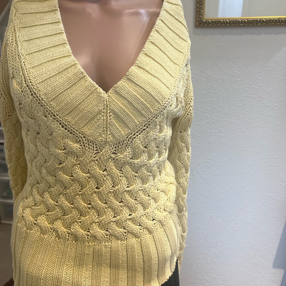 BANANA REPUBLIC Handmade yellow sweater